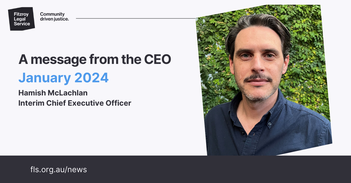 A message from the CEO, January 2024, Hamish McLachlan